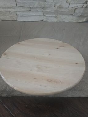 IKEA Natural Light Wood Round Lazy Susan Serving Board.